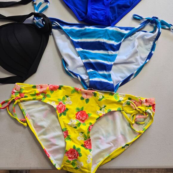 Colorful Swim Bundle Women's XL 7 Pieces 1 Tops & 6 Bottoms / 4 Are NWT - Picture 5 of 14